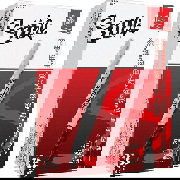 Permanent Marker: Black, AP Non-Toxic, Fine Point